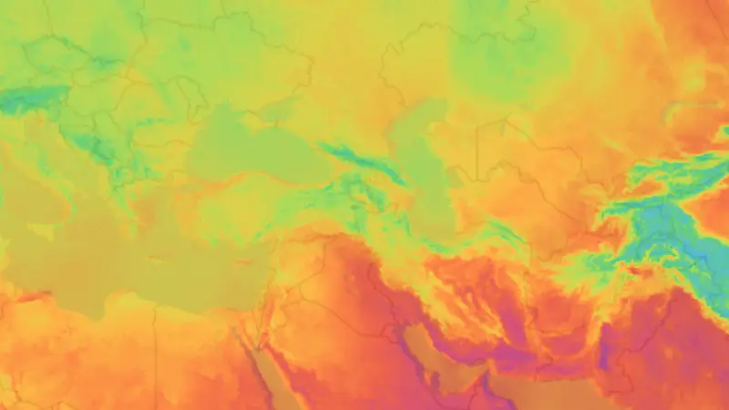 Sıcaklık weather map