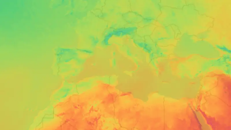 Temperatura weather map