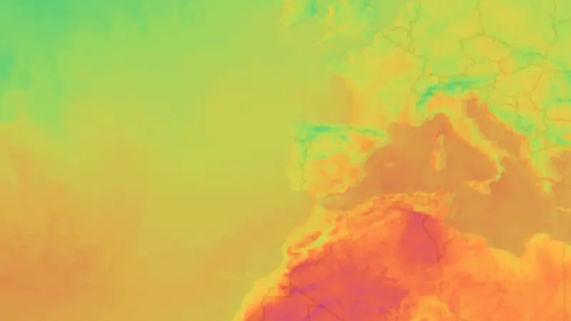 Temperatuur weather map