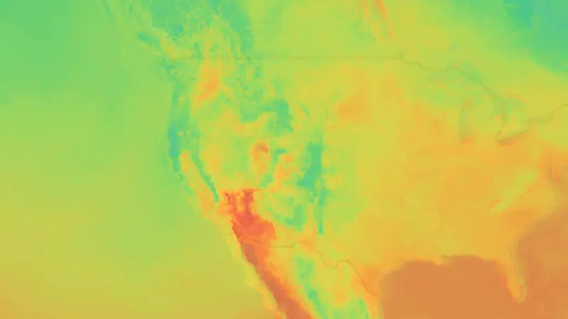 Temperatuur weather map