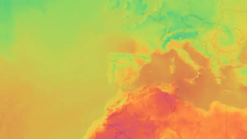 Temperatuur weather map