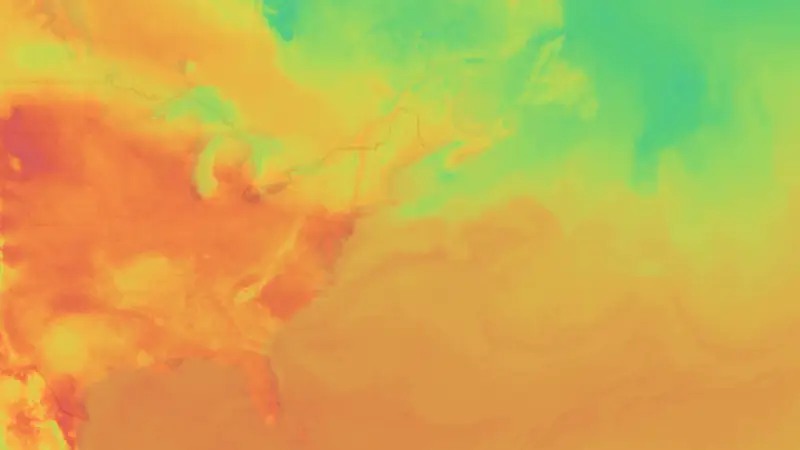 Teplota weather map