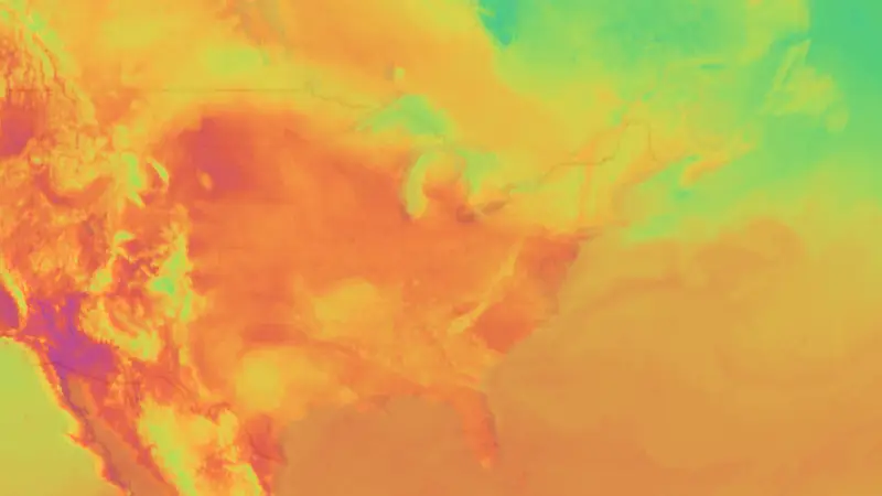 Teplota weather map