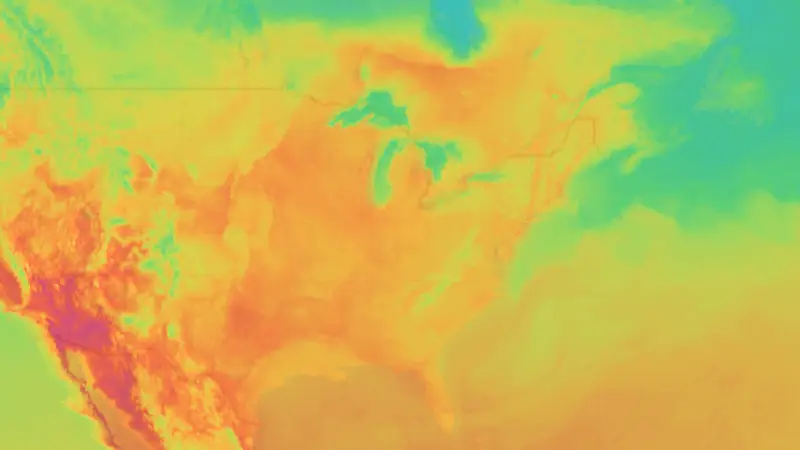 Temperatura weather map