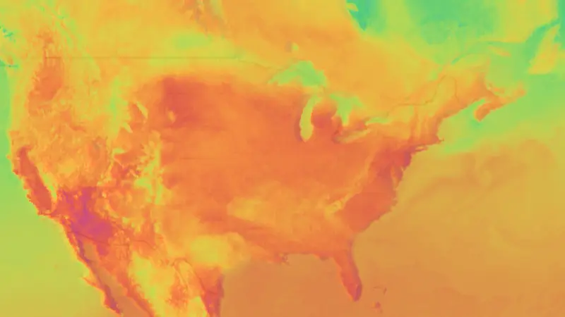 Temperatura weather map