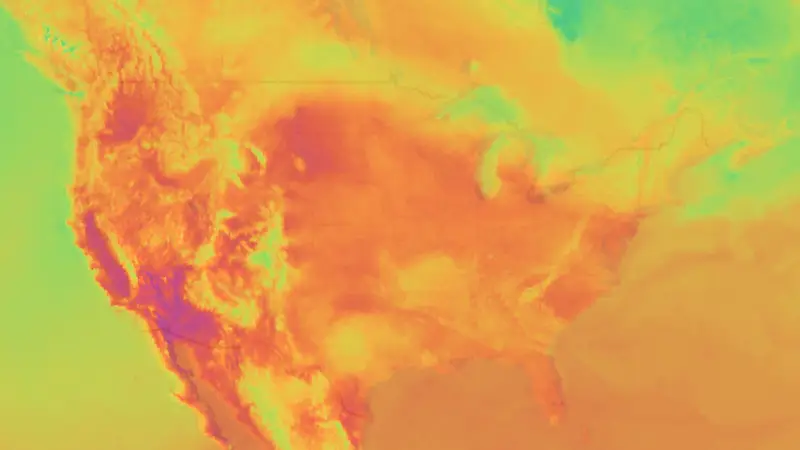 Temperatur weather map