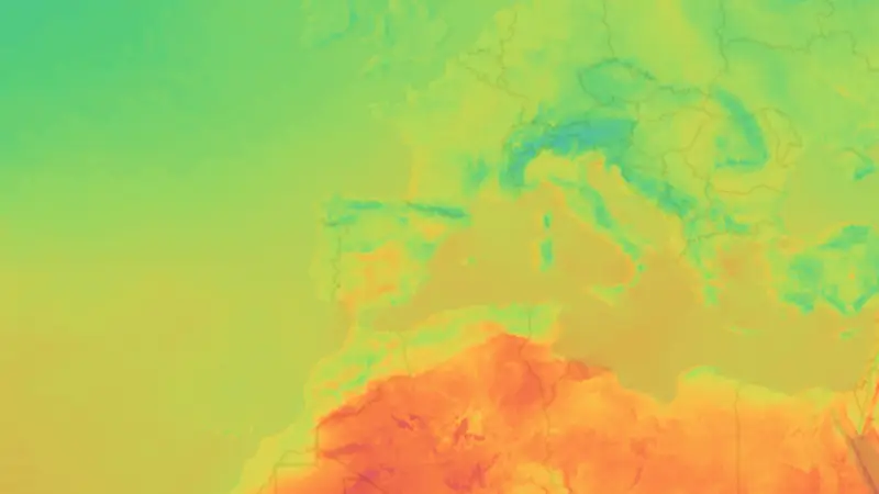 Temperatura weather map
