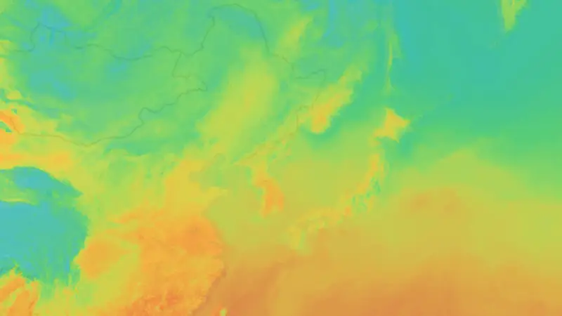 Température weather map