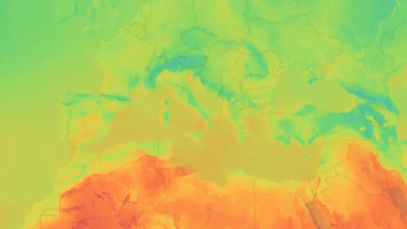Temperatura weather map