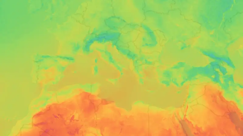 Temperatura weather map