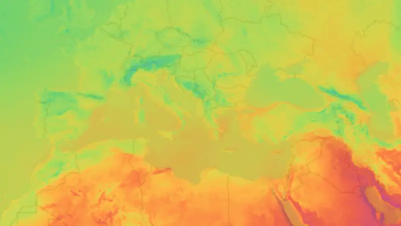 Θερμοκρασία weather map
