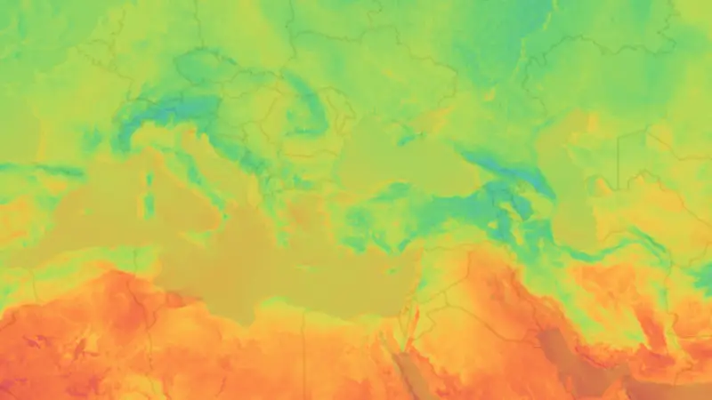 Sıcaklık weather map