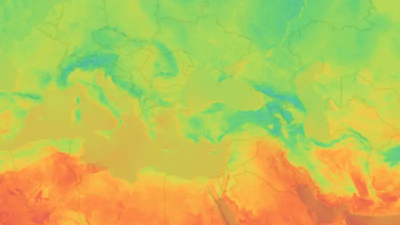 Sıcaklık weather map