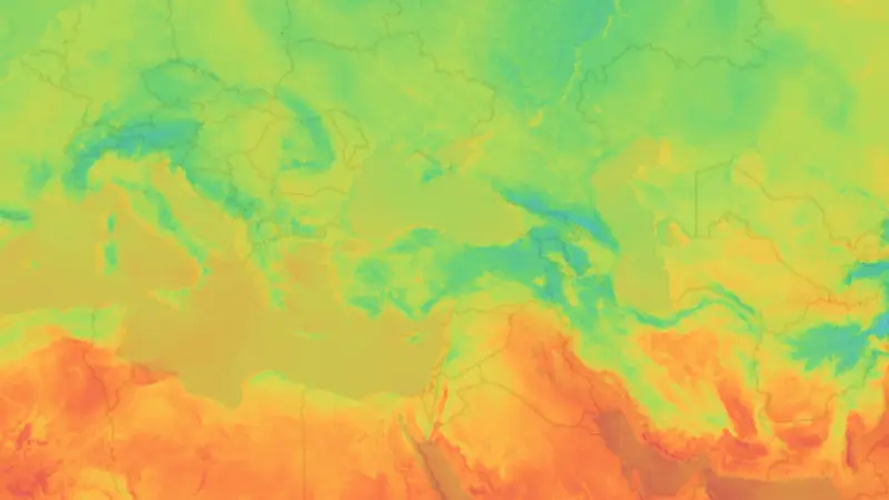 Sıcaklık weather map