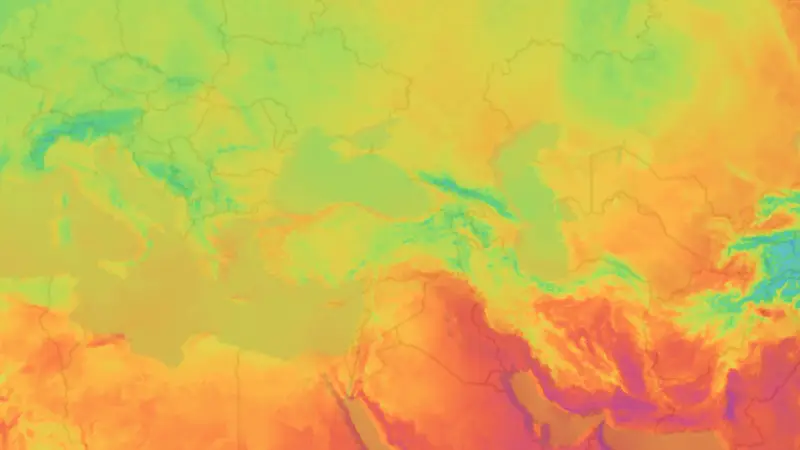 Sıcaklık weather map