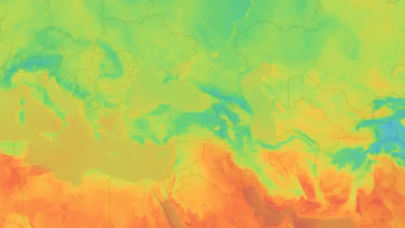 Sıcaklık weather map