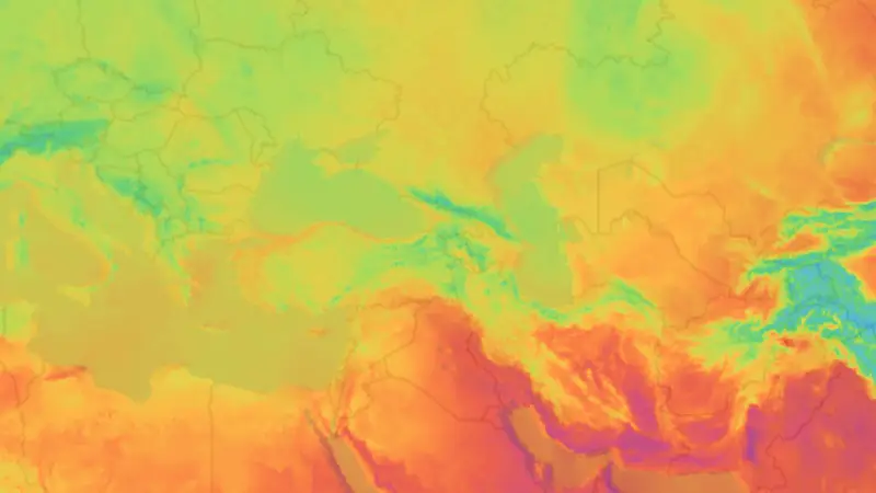 Sıcaklık weather map