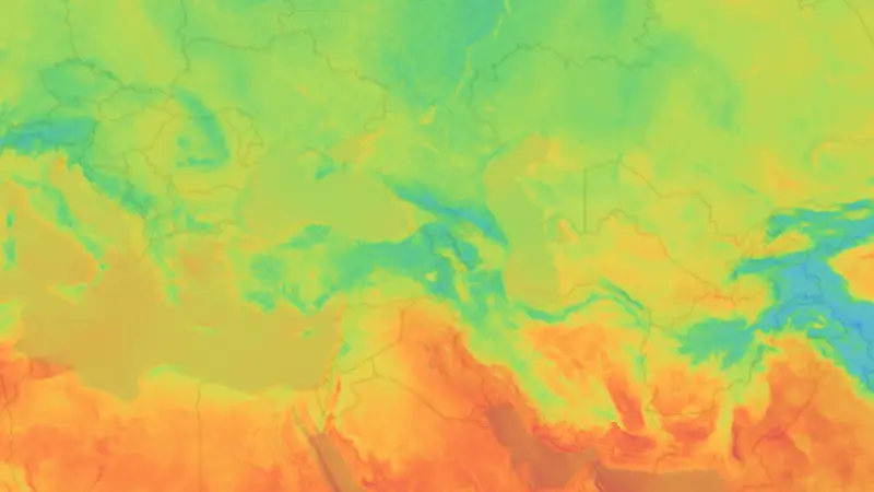 Sıcaklık weather map