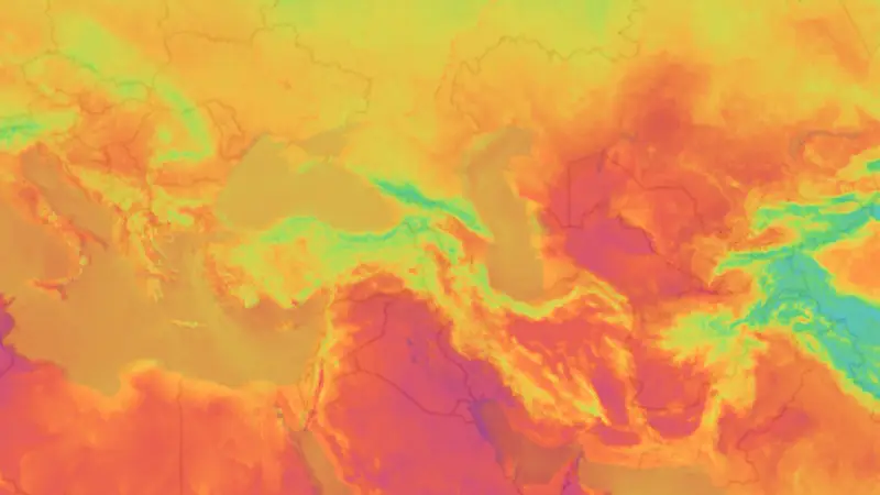Température weather map