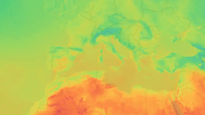 Temperatura weather map