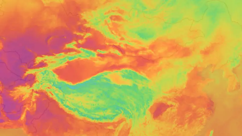 Température weather map