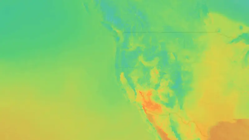 Teplota weather map