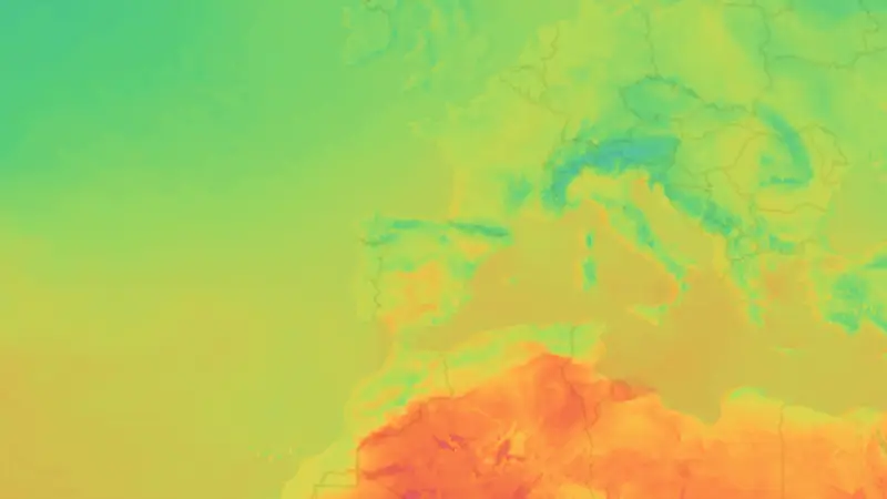 Temperatura weather map