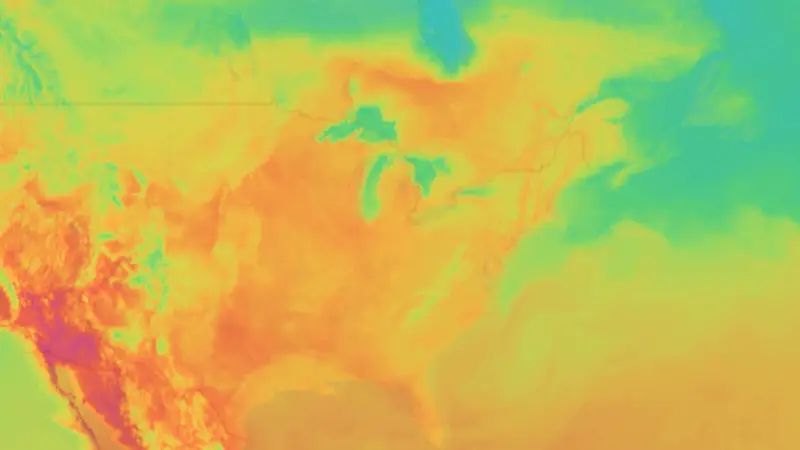 Temperatura weather map