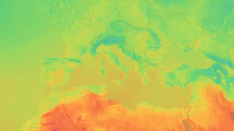 Temperatura weather map