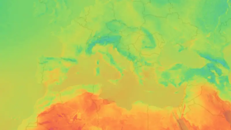 Temperatura weather map
