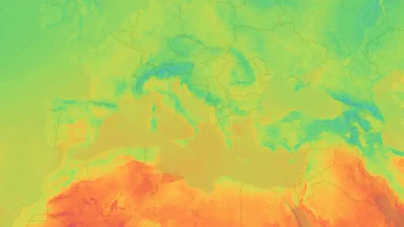 Temperatura weather map