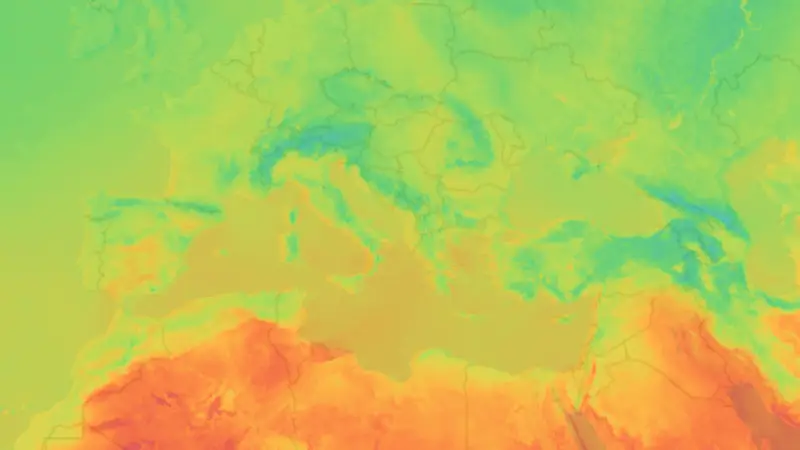 Temperatura weather map