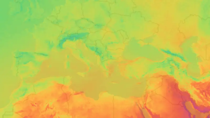 Θερμοκρασία weather map