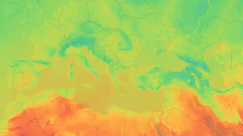 Θερμοκρασία weather map