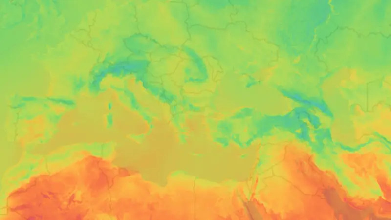 Θερμοκρασία weather map