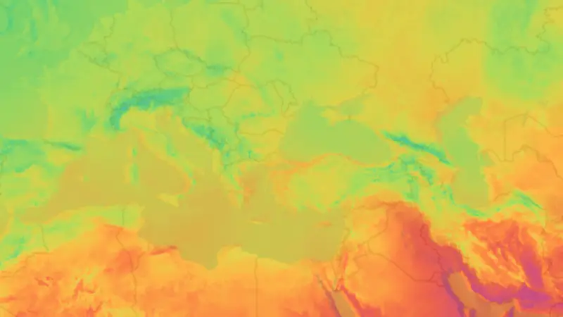 Sıcaklık weather map
