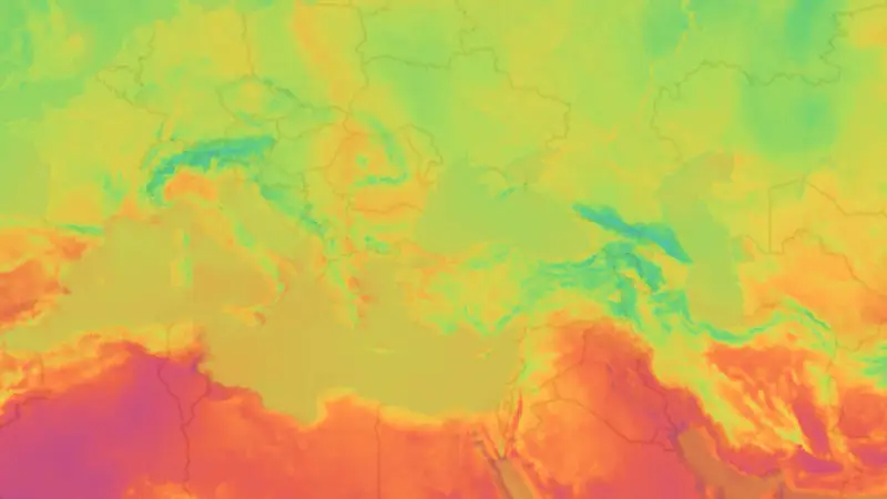 Sıcaklık weather map
