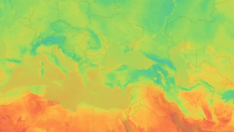 Sıcaklık weather map
