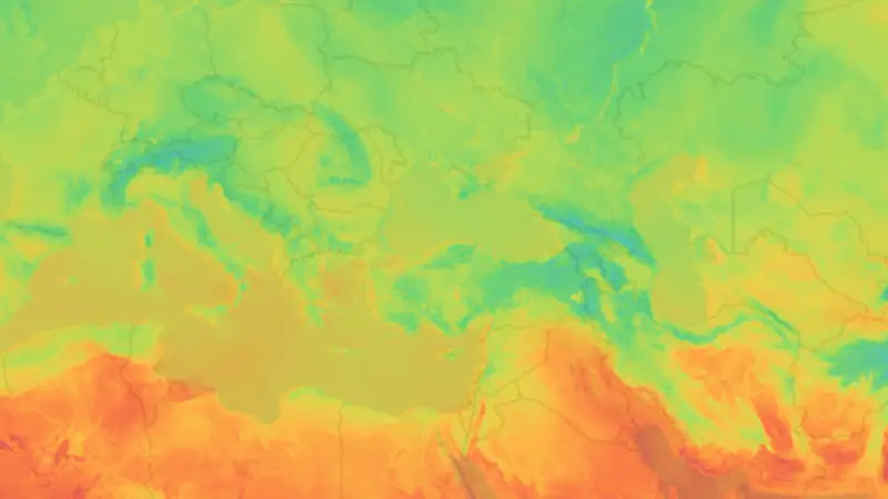 Sıcaklık weather map