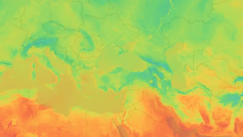 Sıcaklık weather map