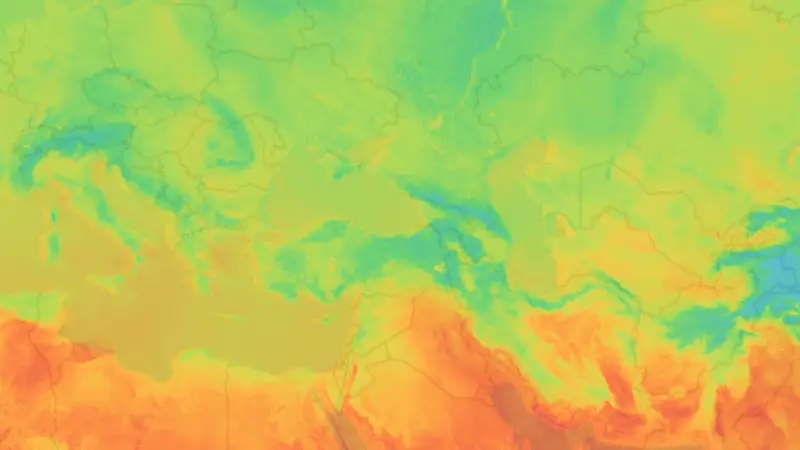 Sıcaklık weather map