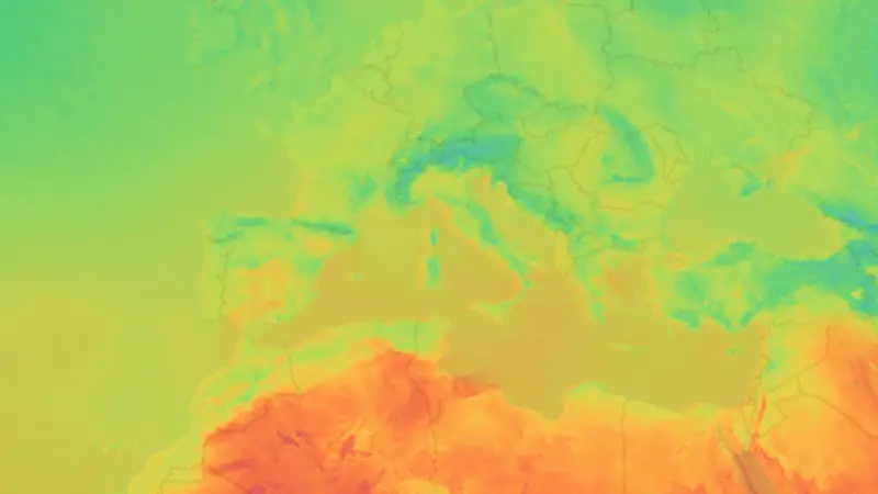 Temperatura weather map