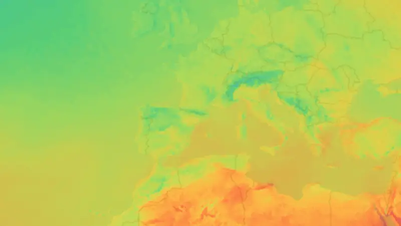 Temperatura weather map
