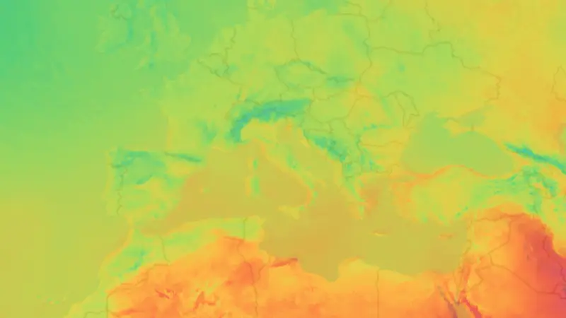 Temperatura weather map