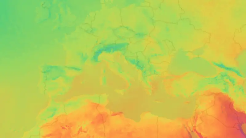 Temperatura weather map