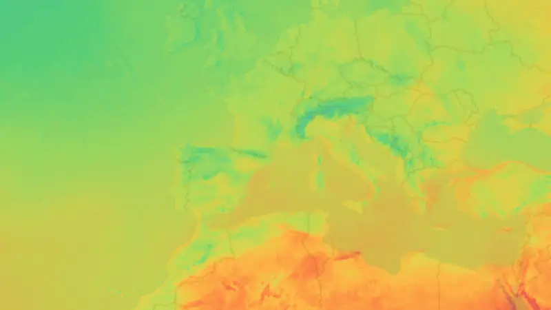 Temperatura weather map