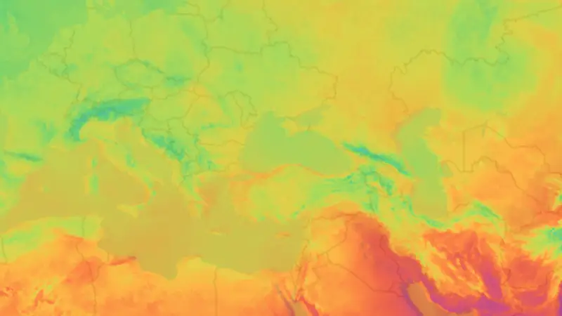 Sıcaklık weather map
