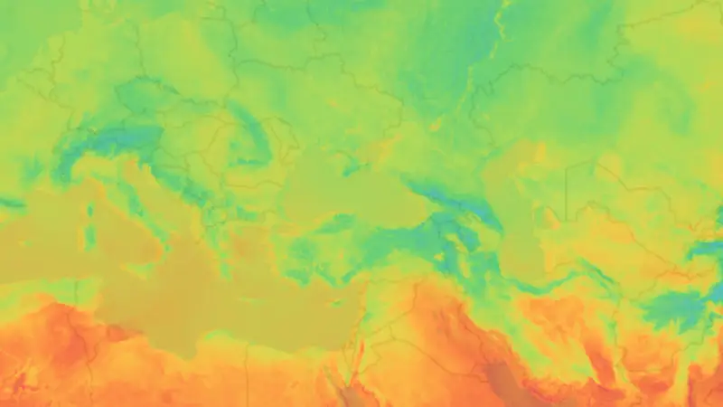 Sıcaklık weather map
