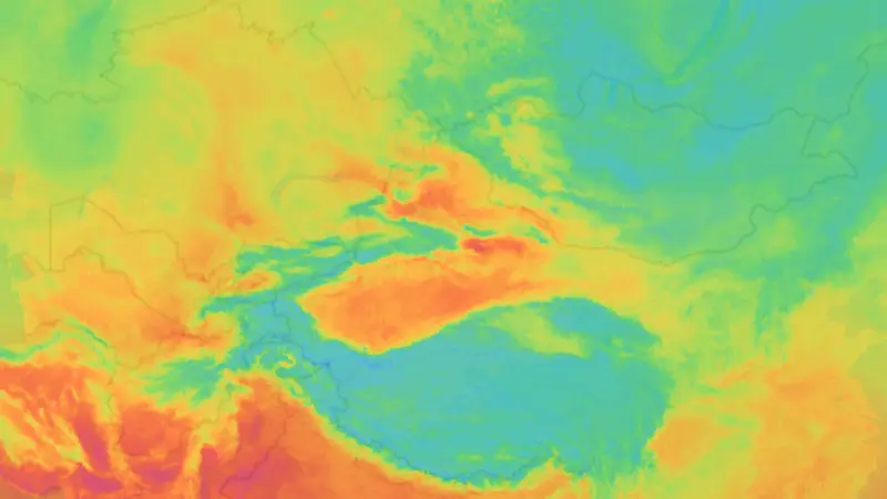 Teplota weather map