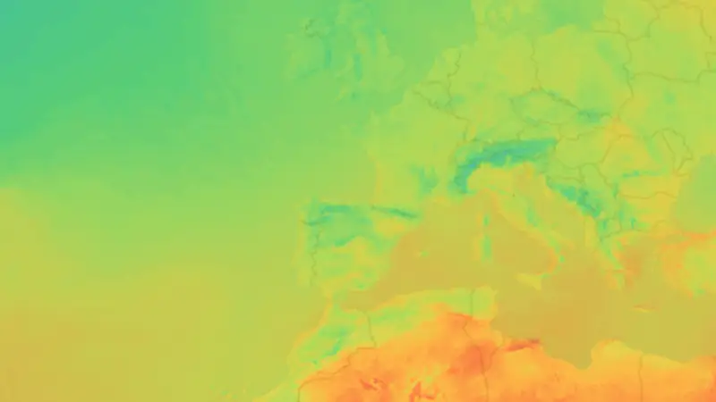 Temperatura weather map